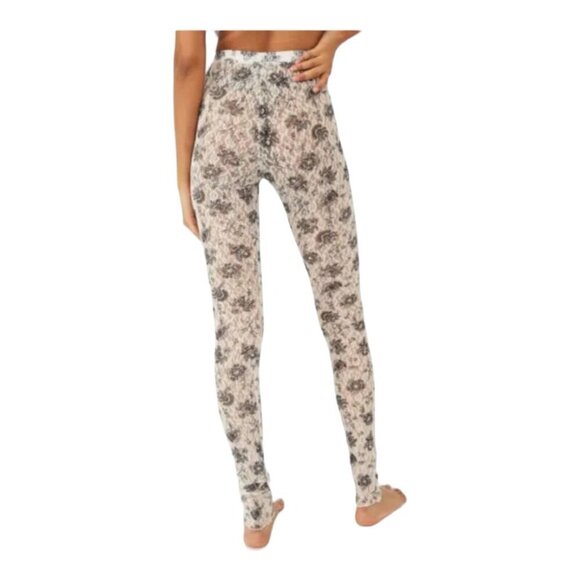 Free People Layered in Lace Ivory Combo Leggings NWT - Picture 4 of 6